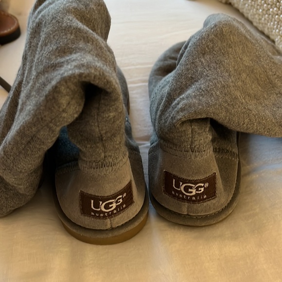 Ugg Lo Pro Drawstring Heather Grey Boot Size 6 - Picture 4 of 5